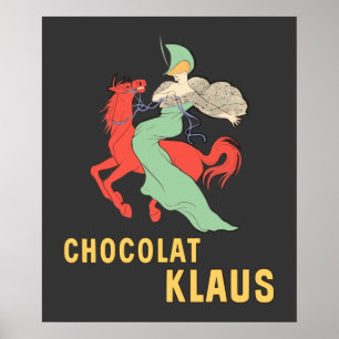 Retro annons Chocolat Klaus Poster