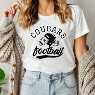 Retro anpassat fotbollslag namn Vit T Shirt