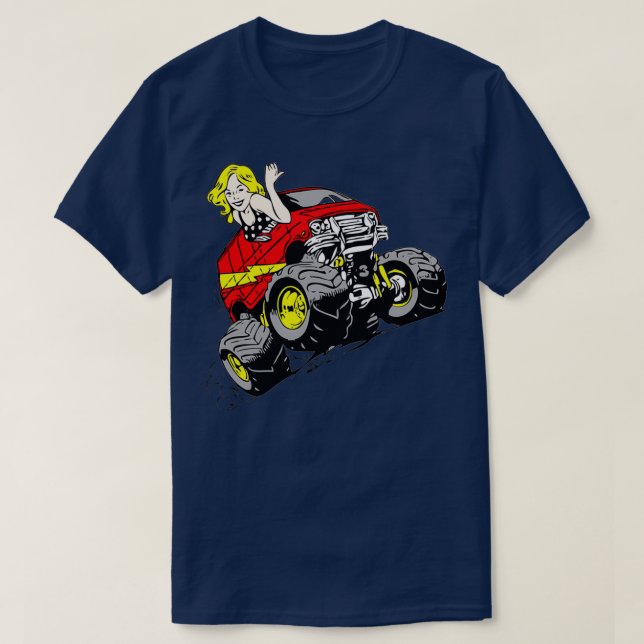 Retro-Anpassningsbar 4x4 van T Shirt (Design framsida)