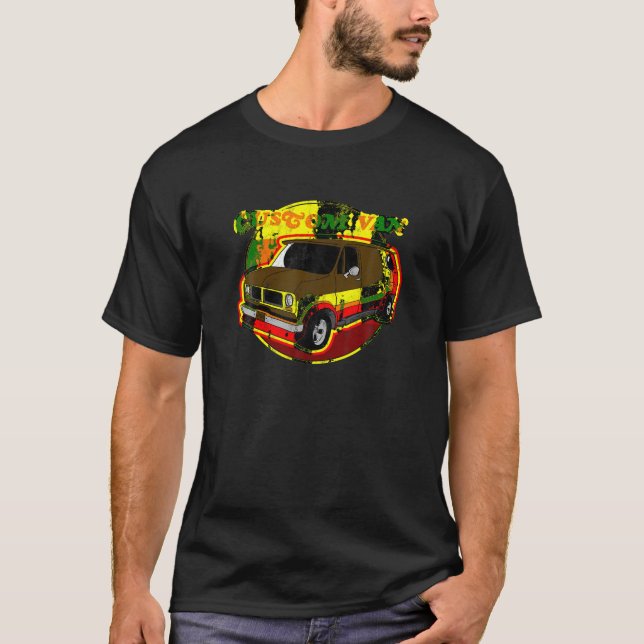 Retro Anpassningsbar Van 1970-talet Stil Groovy T  T Shirt (Framsida)