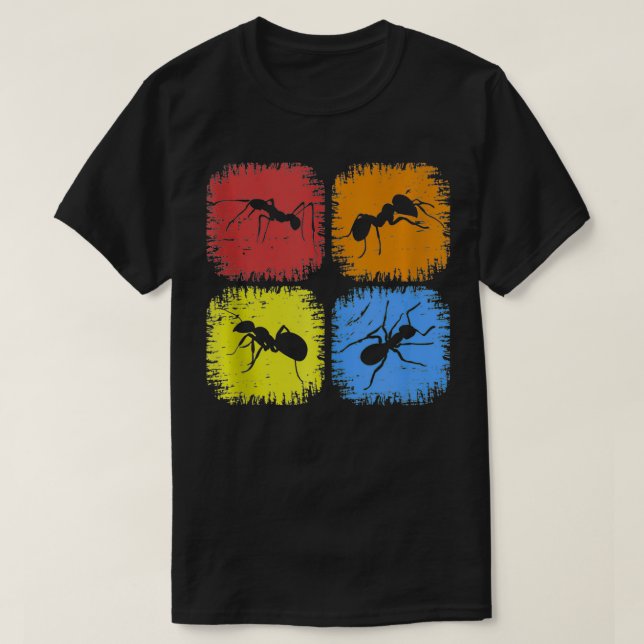 Retro Ant Animal Grunge Insekt Zoo Entomolog Vi T Shirt (Design framsida)