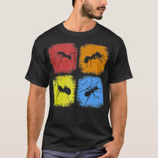Retro Ant Animal Grunge Insekt Zoo Entomolog Vi T Shirt