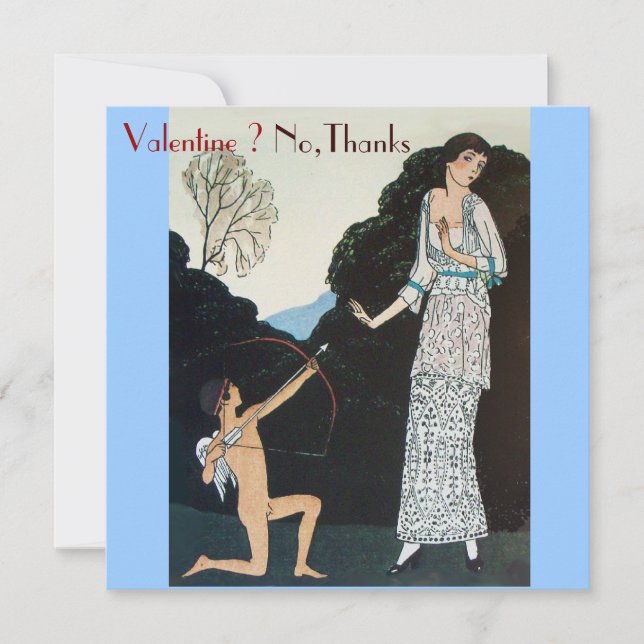 RETRO ANTI VALENTINDAGSFEST WAXSIGILL MONOGRAM INBJUDNINGAR (Framsida)