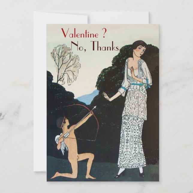 RETRO ANTI VALENTINSDAG FEST WAXSIGILL MONOGRAM INBJUDNINGAR (Framsida)