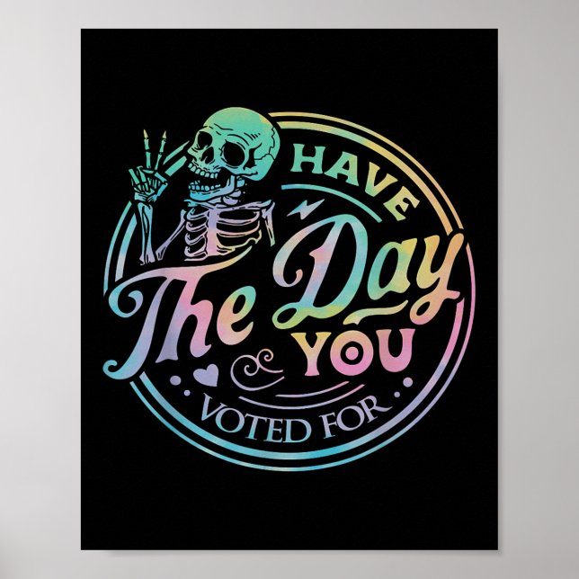 Retro-antitrumpen har samma dag som du röstade för poster (Framsidan)