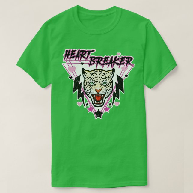 Retro AntiValentines Day Heart Breaker 90-tal Leo T Shirt (Design framsida)