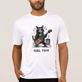 *~* Retro AP91 Bass Guitar Music Cat Player T Shirt