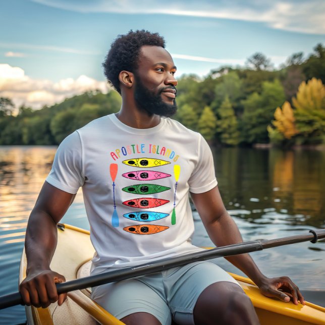 Retro Apostle Islands Kayaking T Shirt (Skapare uppladdad)