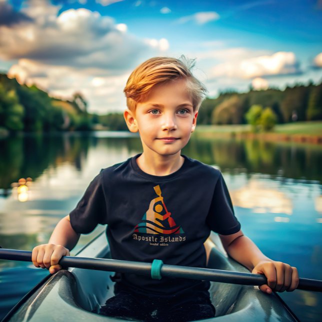 Retro Apostle Islands Kayaking T Shirt (Skapare uppladdad)
