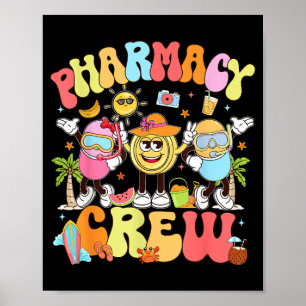 Retro Apotek Besättning Sommarlov Apotekstekniker Poster