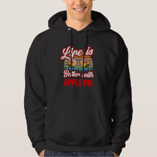 Retro Apple Paj är bättre med äpple P Hoodie