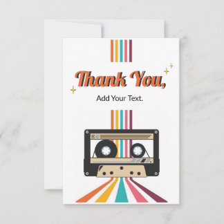 Retro Appreciation - Thank You Card Tack Kort