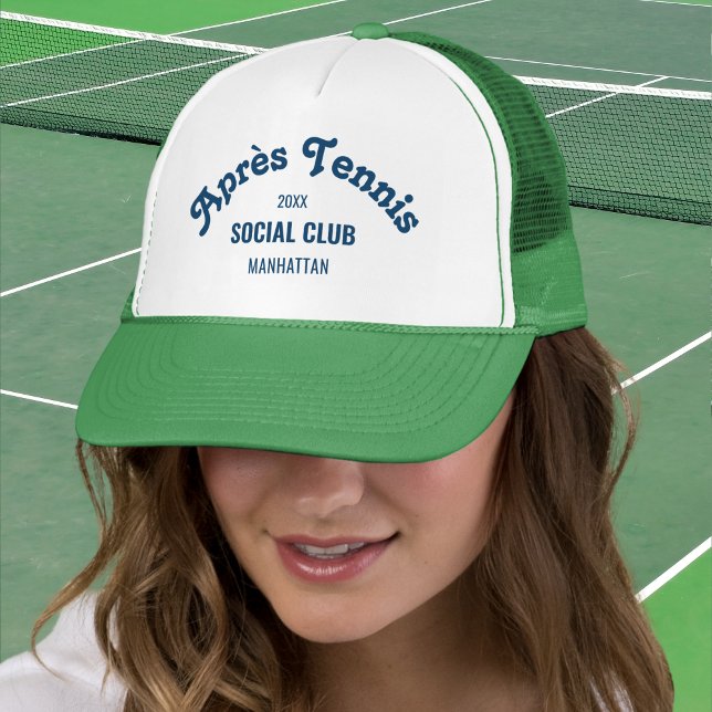 Retro Après Tennis Social Club Custom Green  Keps (Skapare uppladdad)