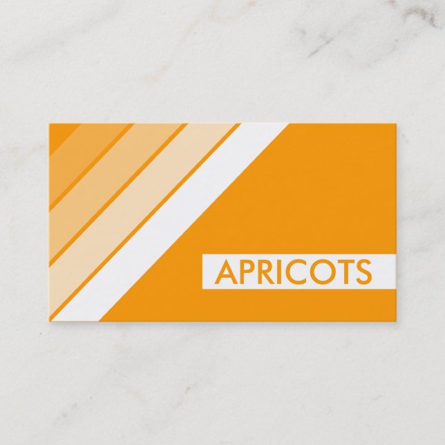REtro APRICOTS Visitkort (Framsida)