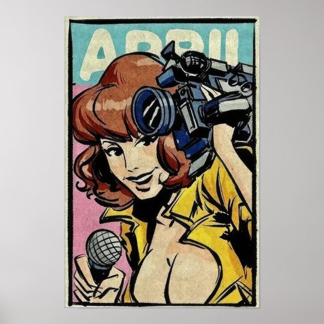 Retro April Ninja Poster (Framsidan)