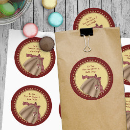 Retro Apron Kitchen-etikett Runt Klistermärke