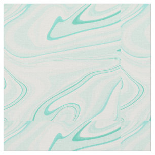 Retro Aqua Grönt Swirl Vätskerappning Aestesisk Tyg