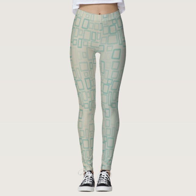 Retro Aqua Leggings (Framsida)