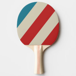 Retro Aqua Surf Tjocka Ränder Pingisracket
