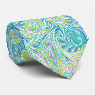 Retro Aqua Turcos Paisley Mönster Slips