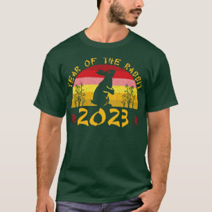 Retro år av kanin t shirt
