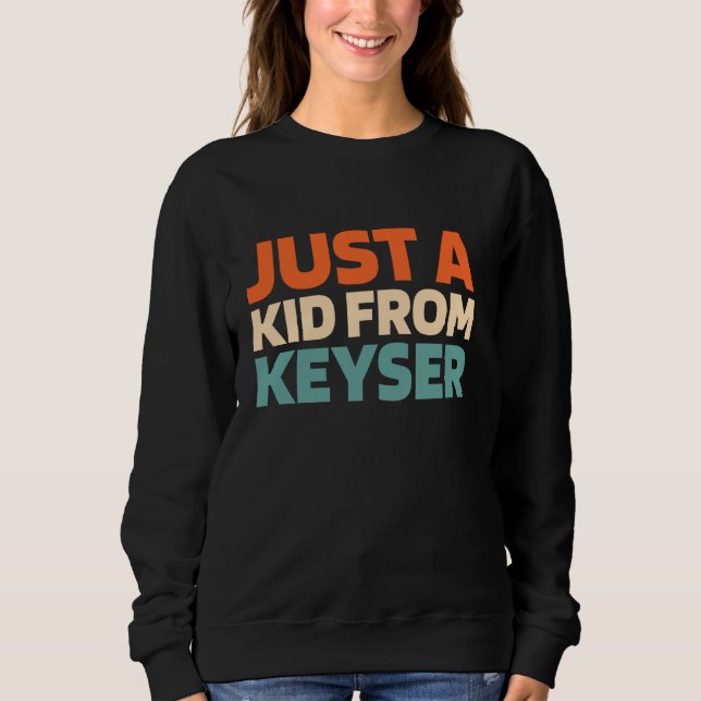 Retro är bara en Kid från Väster Virginia Keyser A T Shirt (Framsida)