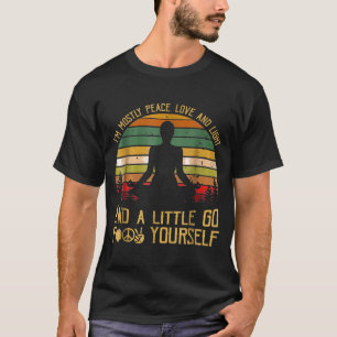 Retro är det mest fredliga Kärlek och ljus och lit T Shirt