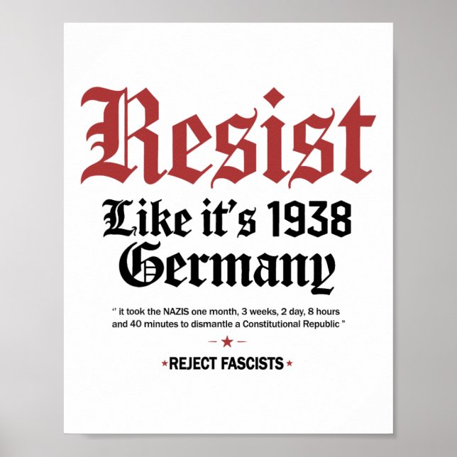 Retro är kvar som 1938 års Tyskland Poster (Framsidan)