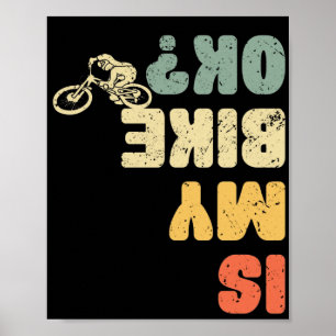 Retro är min bike Ok-Vintage Mountain Bike Bicycle Poster