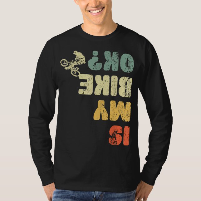 Retro är min bike Ok Youth Manar Kids Womens Vinta T Shirt (Framsida)