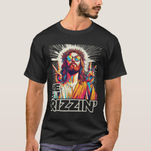 Retro är Rizzin Funny Jesus har Rizzen Påsk C T Shirt