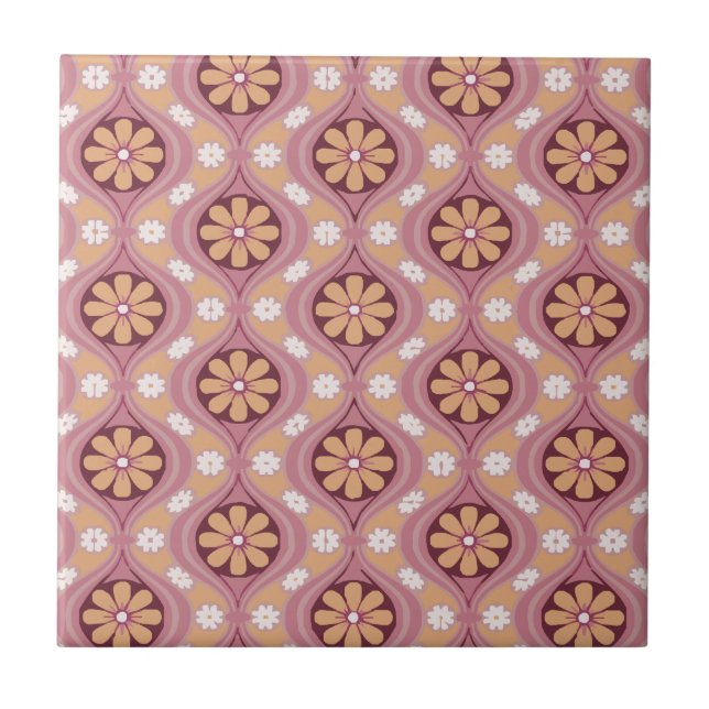 Retro Arabesque Kakelplatta (Framsidan)