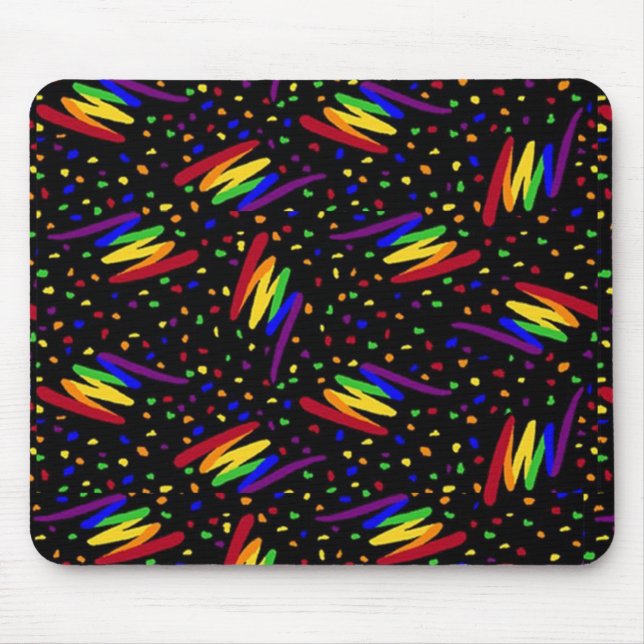 Retro Arcade Carpet Non Slip Mousepad #1-3 Musmatta (Framsidan)