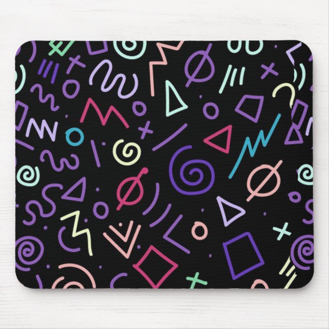 Retro Arcade Carpet Non Slip Mousepad #2-1 Musmatta (Framsidan)