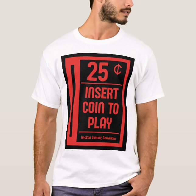Retro Arcade Coin Slot Shirt T (Framsida)