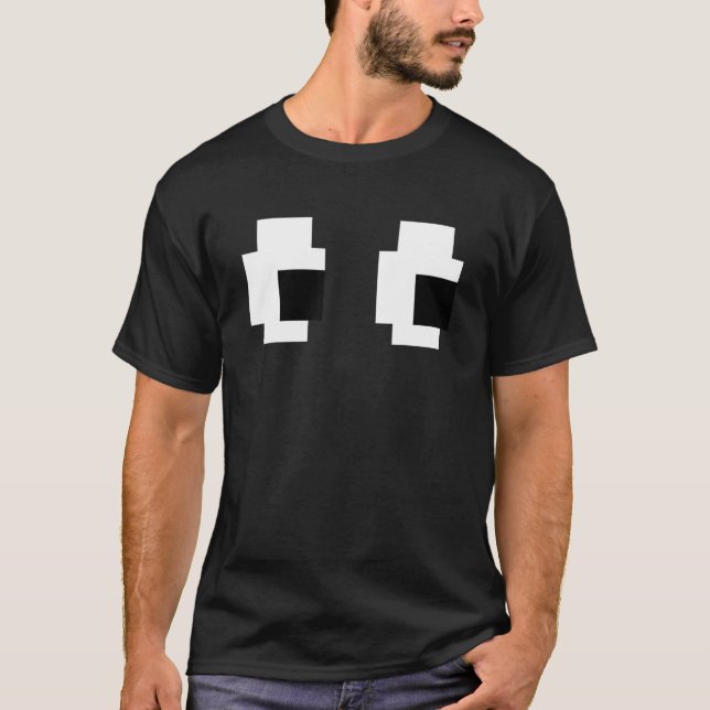 Retro Arcade Game Ghost 80s 8-bitars Halloween Gro T Shirt (Framsida)