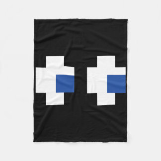 Retro Arcade Gaming Halloween Ghost partnergrupp Fleecefilt