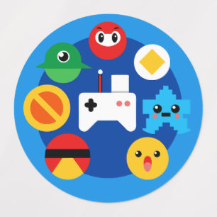 Retro Arcade-Roligt Klistermärke
