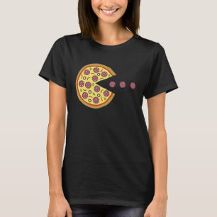 Retro Arcade-spelet Pizza Salami Classic Videogam T Shirt