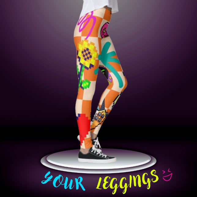 Retro Arcade Vibes Leggings (Skapare uppladdad)