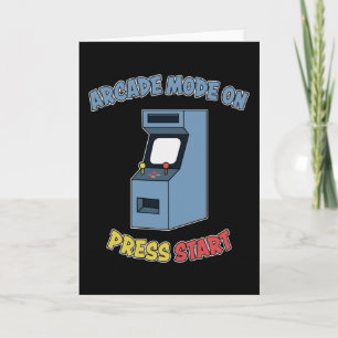 Retro Arcade Video Game Maskin Retro Games Gift Kort