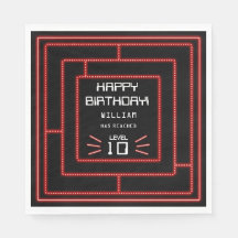 Retro Arcade-videospel Neon Barns födelsedag