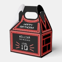 Retro Arcade-videospel Neon Barns födelsedag