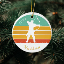 Retro Archery Theme Bow Arrows Archers Namn datera