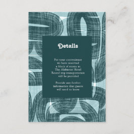 Retro Arches and Bends and Linjer Teal Details Tilläggskort