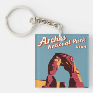 Retro Arches National Park Utah Illustration