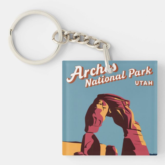 Retro Arches National Park Utah Illustration (Framsidan)