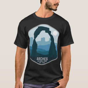 Retro Arches National Park Utah Souvenir 80s Stil T Shirt