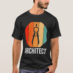 Retro Architect Compass Architecture Student-gåvor T Shirt