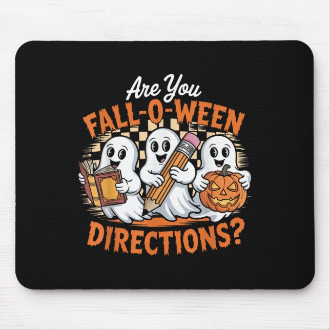 Retro Are You Fall O Ween Directions Ghost Hallowe Musmatta (Framsidan)